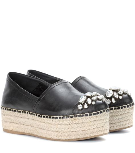 miu miu espadrilles platform